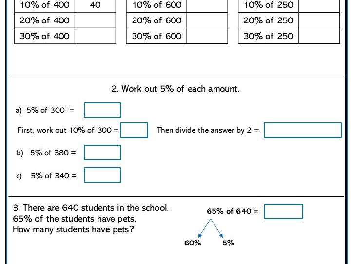 Solve Percentages Easy