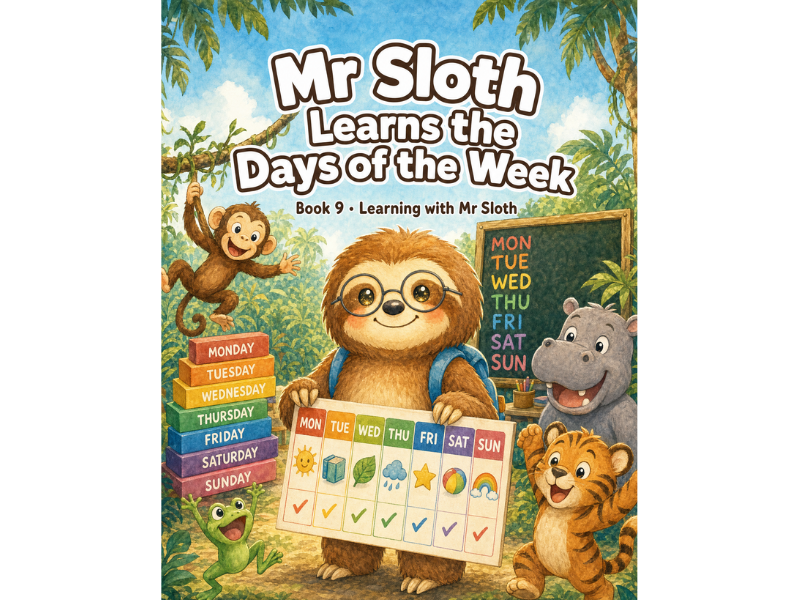 Learning with Mr Sloth: Days of the Week | EYFS KS1 Year 1 Year 2 | Maths Time Routines | 5-Lessons