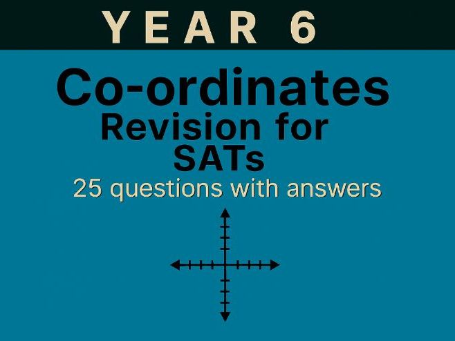 Year 6 Maths Revision for SATs: Co-ordinates | 25 Questions with Answers