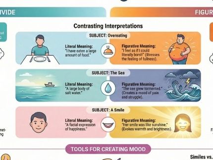 Figurative Language Infographics Bundle | Similes, Metaphors, Imagery & More