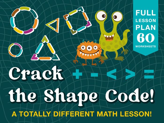 Crack the Shape Code! Monster Math Activities for Counting & Operations