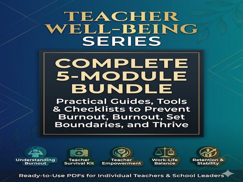 Teacher Well-being Series Bundle
