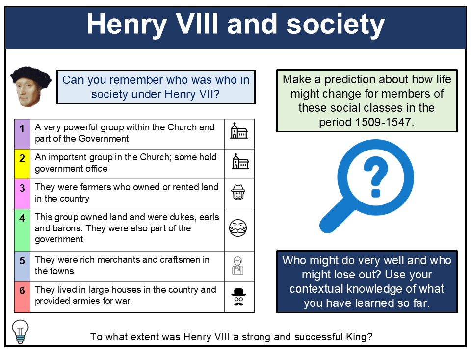 Henry VIII and Society: Class, Culture and Social Change | AQA A Level ...