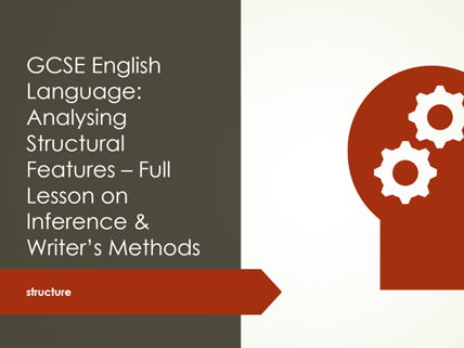 GCSE English Language: Analysing Structural Features – Full Lesson on Inference & Writer’s Methods