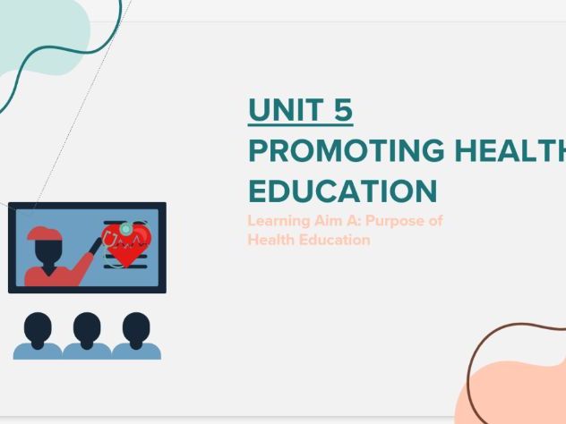 AAQ Health and Social Care Unit 5 Promoting Health Education