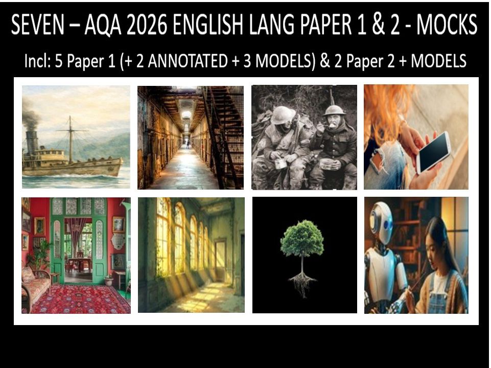 SEVEN - AQA PAPER 1 & 2 | 2026 FULL MOCKS | ANNOTATED | MODELS