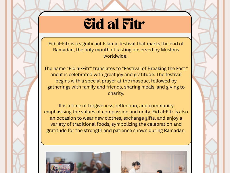Eid Al Fitr - Islamic Art (Digital or Paper Copy) and Premier League Literacy Task