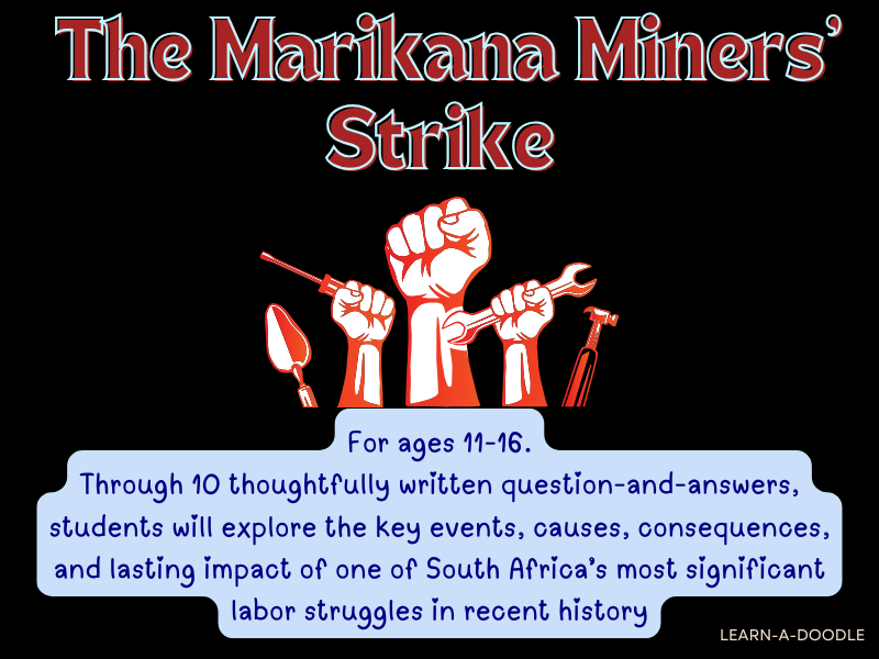 Justice & Struggle Q&A: The Marikana Miners’ Strike (South Africa, 2012)