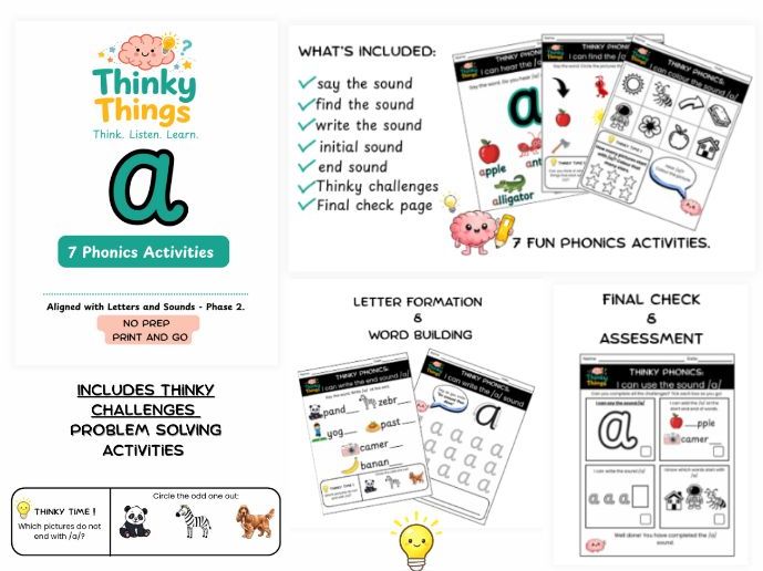 Letter A  Phonics Booklet