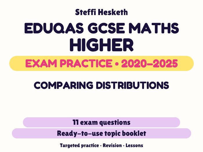 Eduqas GCSE Maths Higher: Comparing distributions Exam Questions | 2020-2025