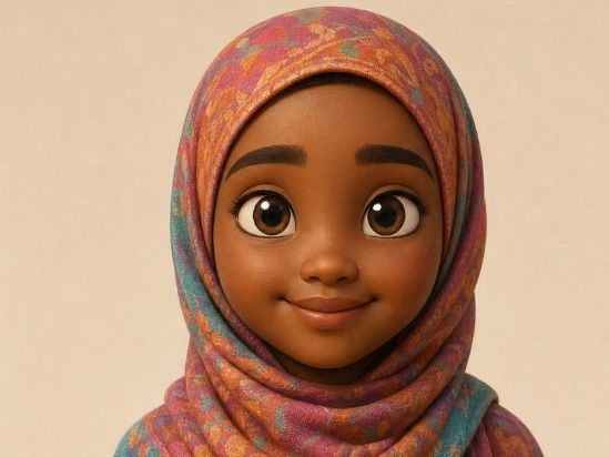 Love Your Hijab colouring in worksheet