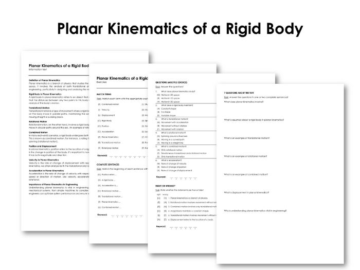 Planar Kinematics of a Rigid Body | Teaching Resources