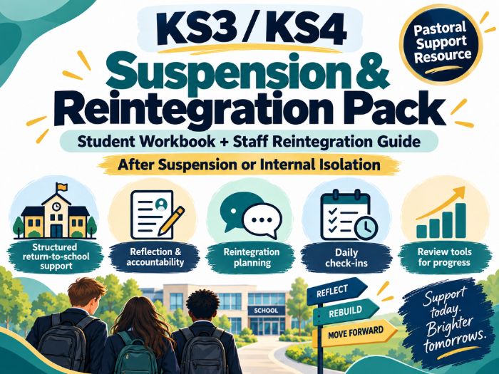 KS3/KS4 Post Suspension Pack (Return)