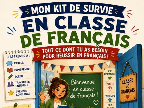 French Classroom Survival Kit Back to School