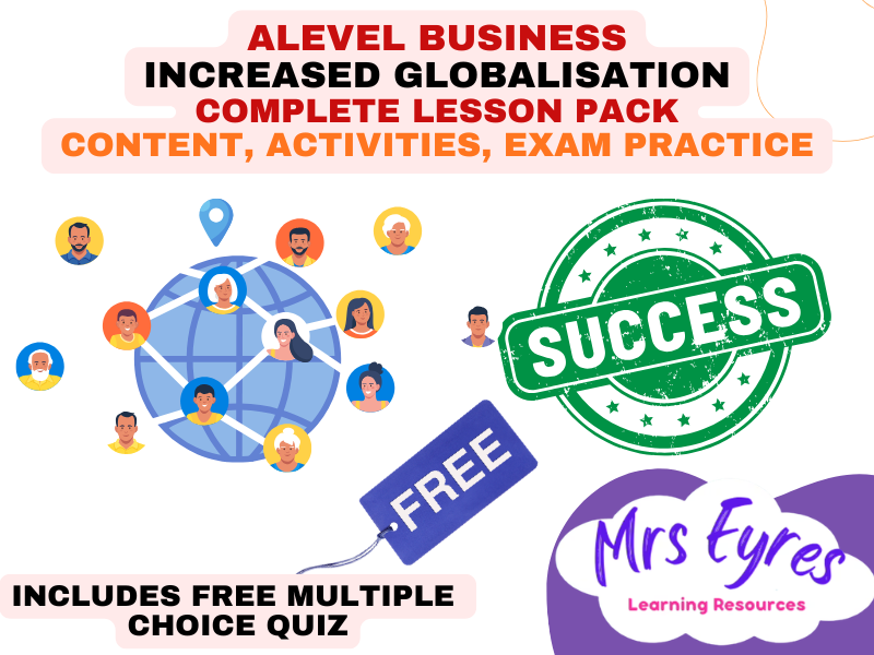 A Level Business 4.1.3 Increased Globalisation Lesson Pack and Free MCQ Quiz