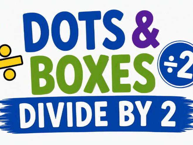 Dots & Boxes Division Game: Divide by 2 | Fun Maths Fluency Activity