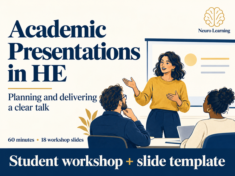 Academic Presentations in HE: Planning and Delivering a Clear Talk | Student Workshop