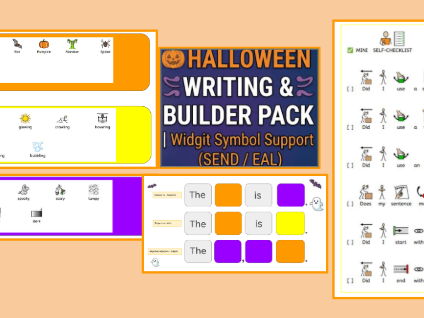 Halloween Writing & Sentence Builder Pack | Widgit Symbol Support (SEND / EAL)