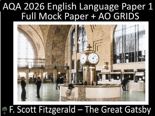 AQA 2026 GCSE English Language Paper 1 Mock | AO Grids - (Gat)