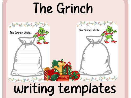 The Grinch- writing template