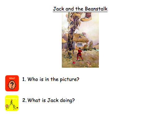 Colourful semantics picture comprehension - Magic and fairytales