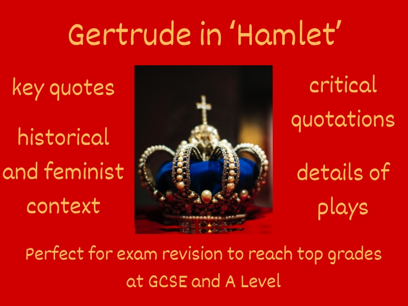 Gertrude character analysis Hamlet