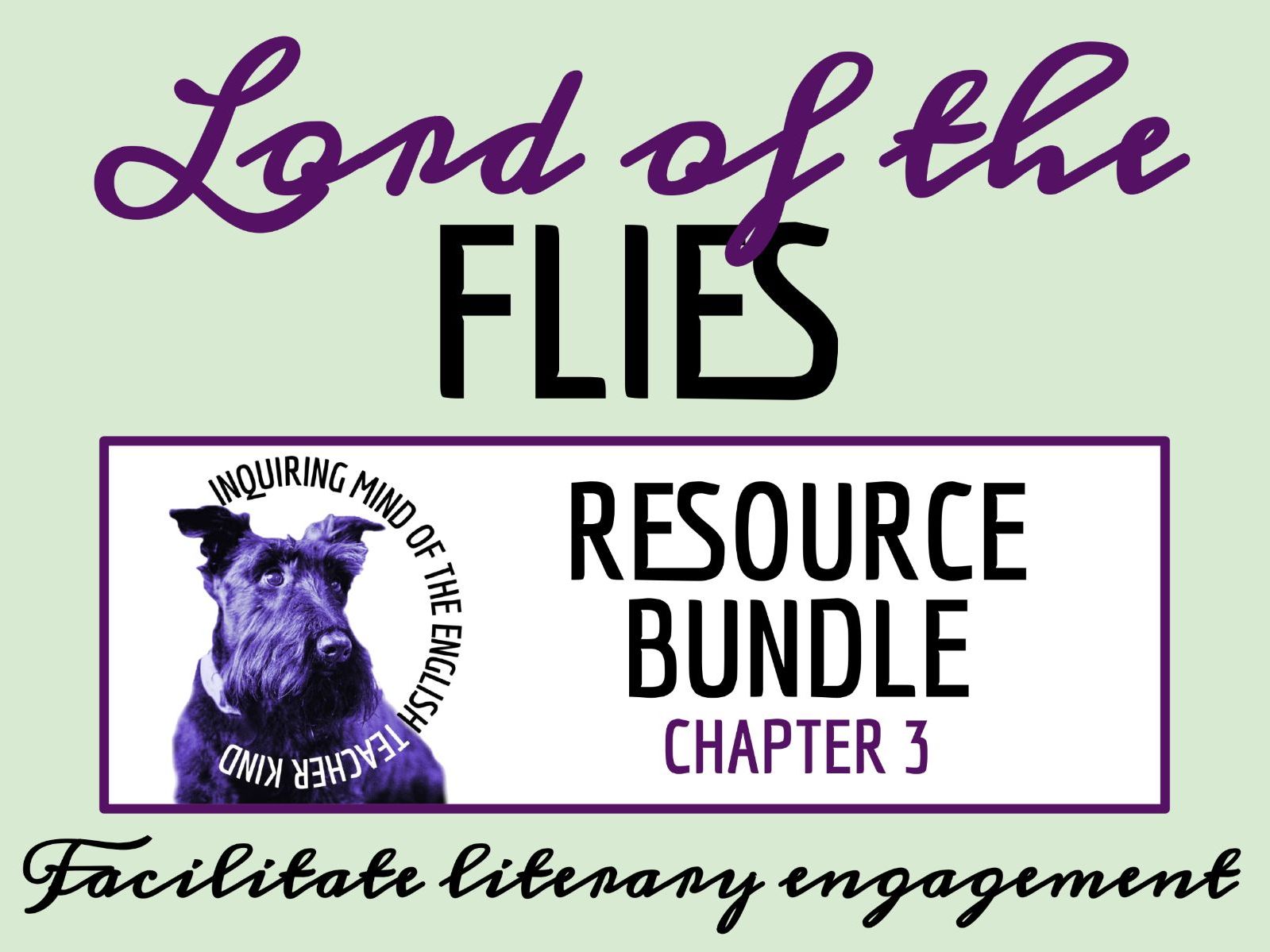 Lord of the Flies Chapter 3 Quiz, Analysis Worksheet, and Vocabulary Activities (Bundle)