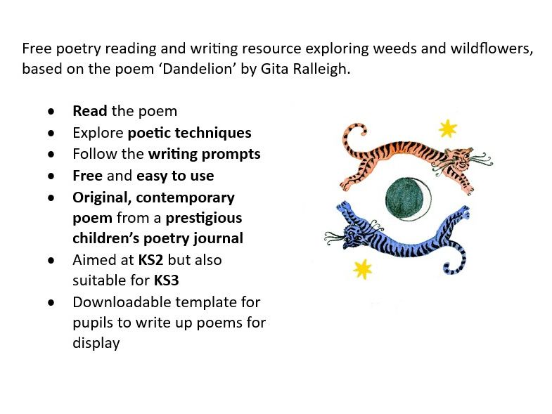 Poetry reading + writing activity: wildflowers
