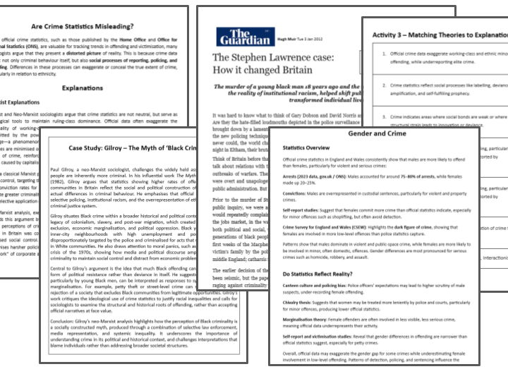Crime Booklet (2) - Ethnicity Gender & Social Class