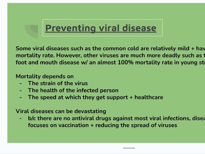 Controlling viral infections
