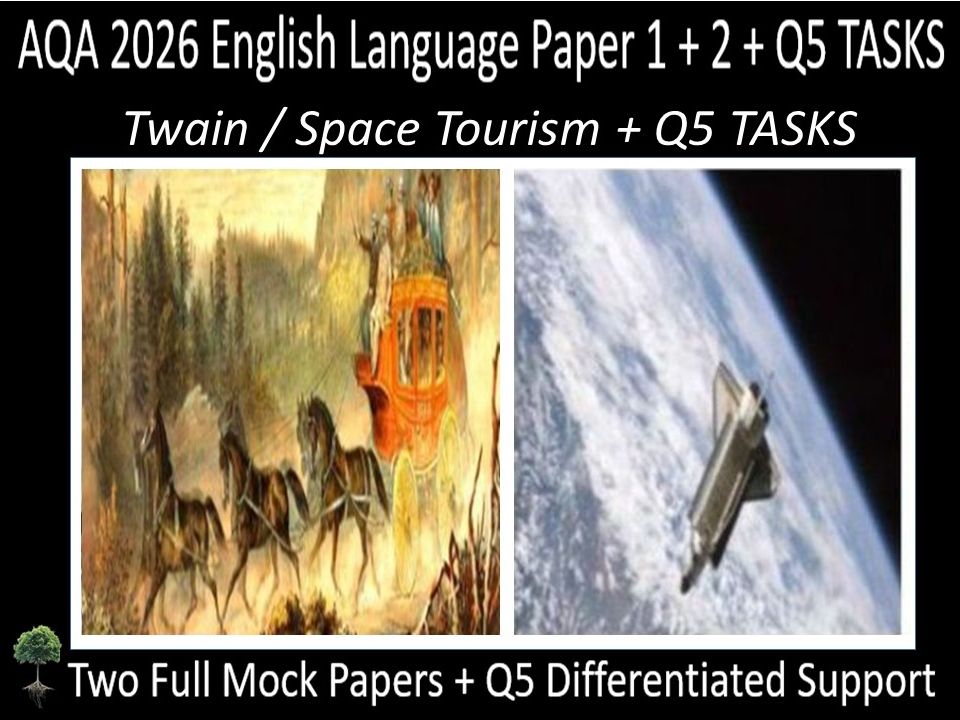 Two AQA 2026 English Language Paper 1 + 2 Mock | Q5 DIFFERENTIATED SUPPORT