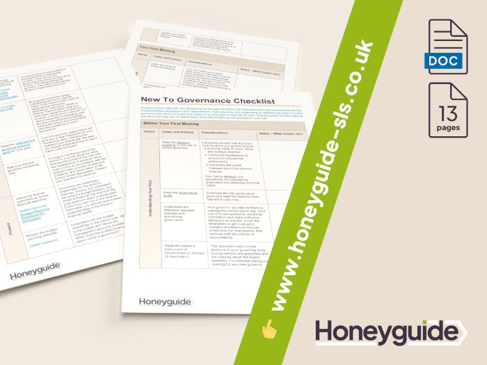 New to Governance Checklist