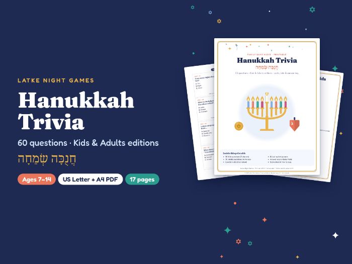 Hanukkah Quiz for KS2 & KS3: 60 Trivia Questions with Answers (Judaism RE, Chanukah)