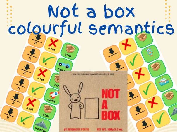 Not a box- colourful semantics- build a sentence