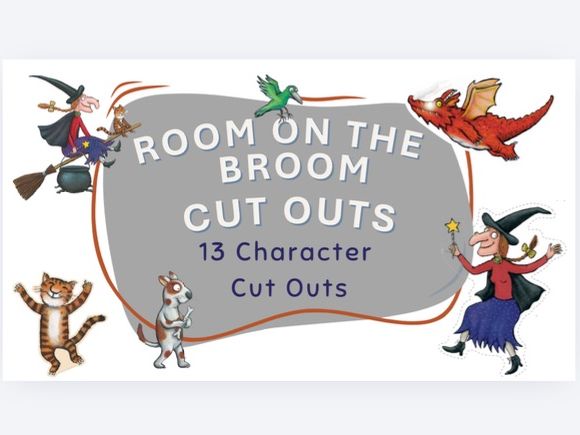 Room on the Broom Character Cut Outs