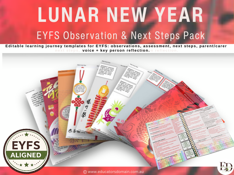 Lunar New Year EYFS Learning Journey Templates