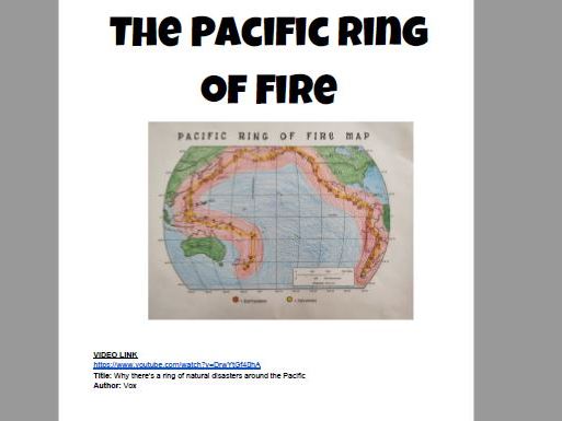 Pacific Ring Of Fire Join The Dots Worksheet Teaching Resources