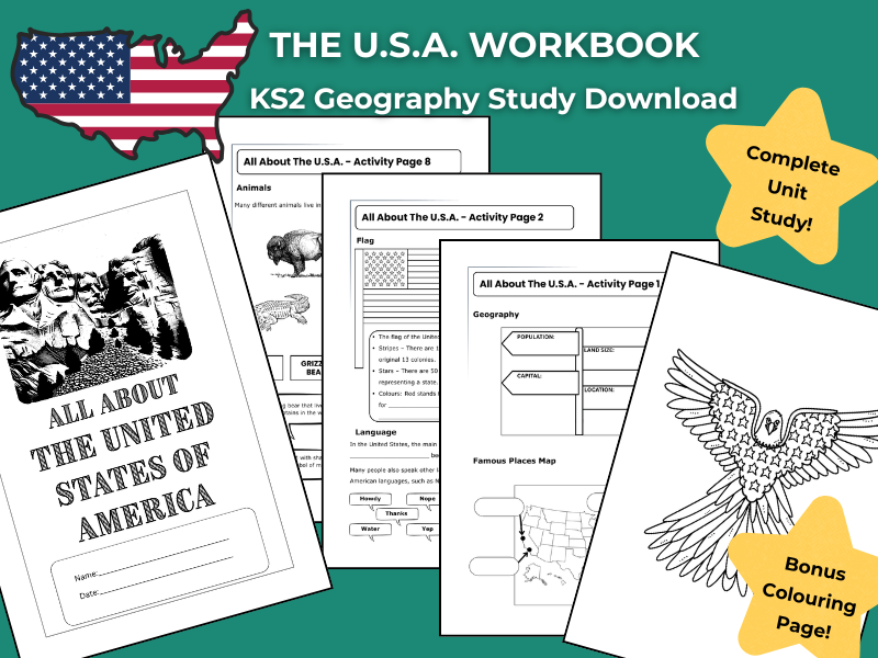 The U.S.A. KS2 Geography Activities | Workbook