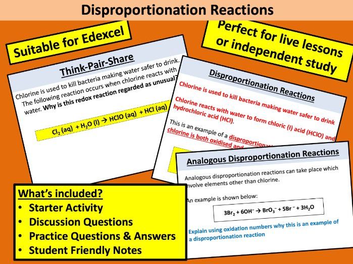 Disproportionation Reactions