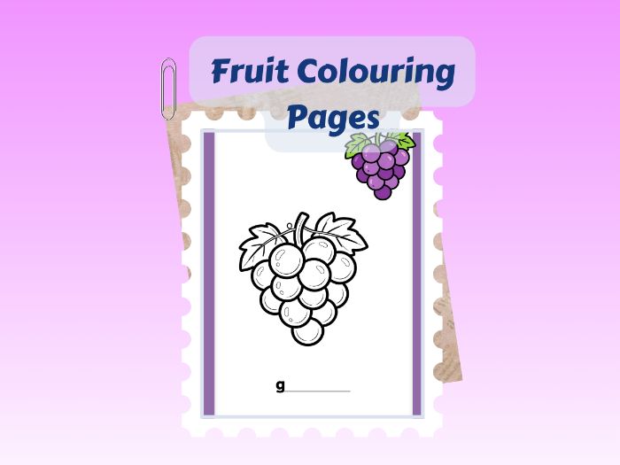 8 Fruit Colouring Pages
