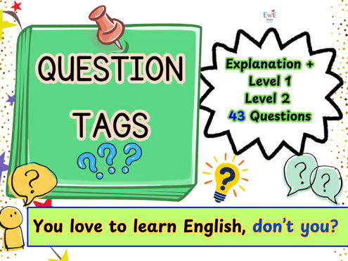 Question Tags | GRAMMAR Year 6 SATs SPaG Worksheets (Rules, Practice & Answers)