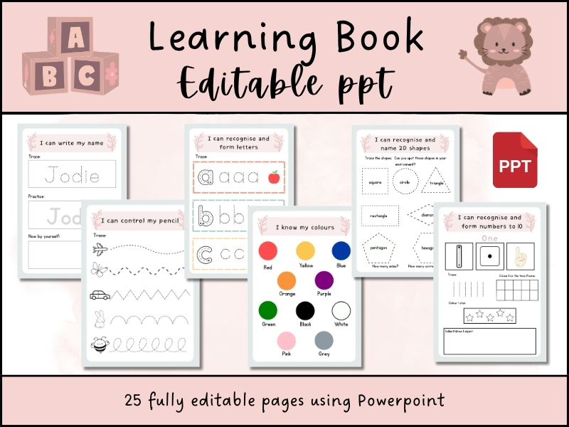 Editable EYFS Back to School Learning Book