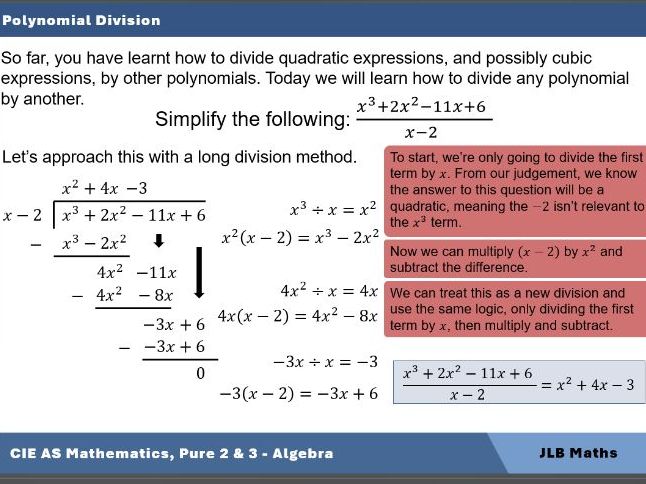 Algebra 2&3 - Cambridge 9709 AS Mathematics