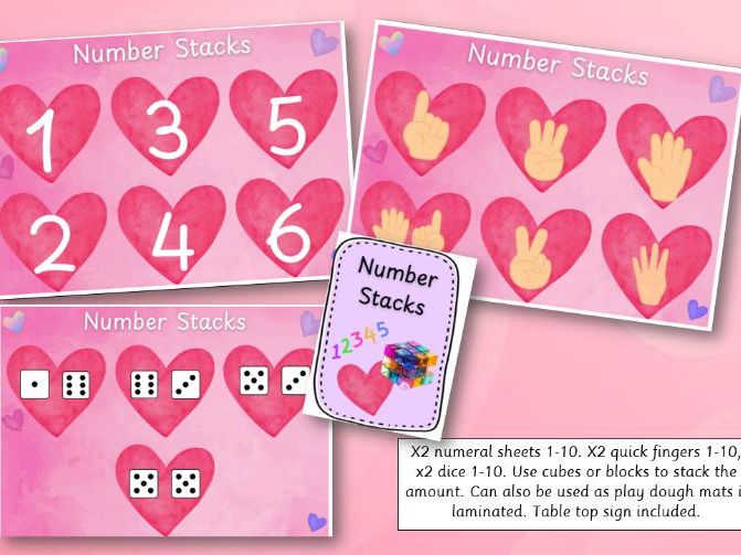 Valentine's Number Stacks