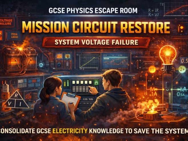 GCSE Physics Electricity Escape Room Revision Activity Current Voltage Resistance