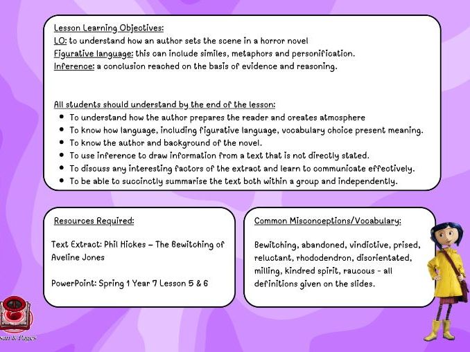 KS3 Whole-Class Reading - Spring 1 (Lessons 5 and 6)