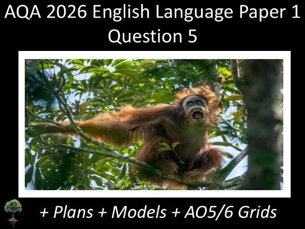 Question 5 - AQA 2026 GCSE English Language Paper 1 Q 5 + Plans, AO Grids, Models (For)