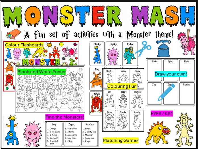 Monster Mash Fun Activities for Children
