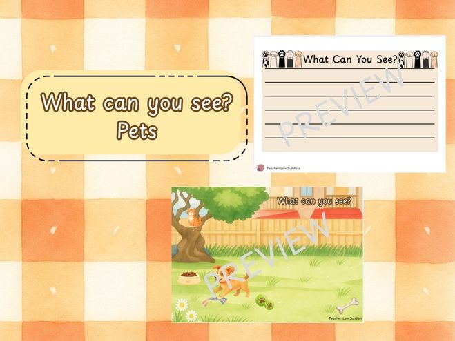 What can you see? Pets
