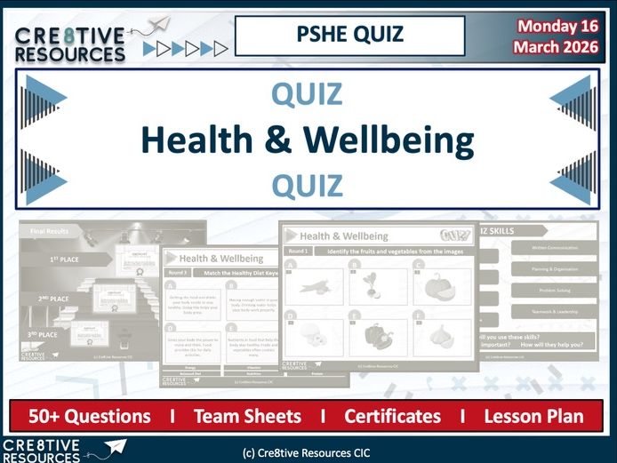 Health & Wellbeing - End of Term Y4 PSHE Quiz